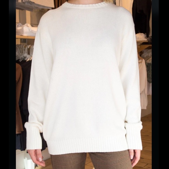 Brandy Melville | Sweaters | Nwt Brandy Melville Brianna Sweater White |  Poshmark